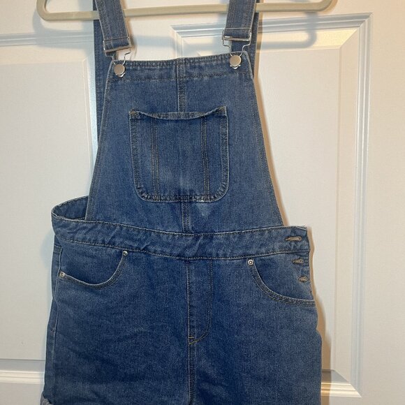Women's Denim Overalls - Picture 1 of 4